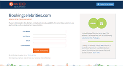 Desktop Screenshot of bookingcelebrities.com